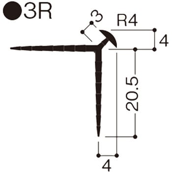 ニューツーウェーコーナー定木R仕上げ用 フクビ化学 単管ジョイント 【通販モノタロウ】