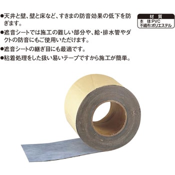 FST 遮音テープ 100MMX10M巻 1箱(6個) フクビ化学 【通販モノタロウ】
