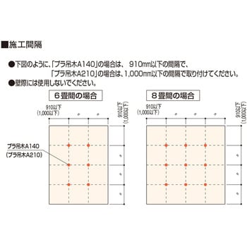 PTA210 プラ吊木A210 1箱(40個) フクビ化学 【通販モノタロウ】