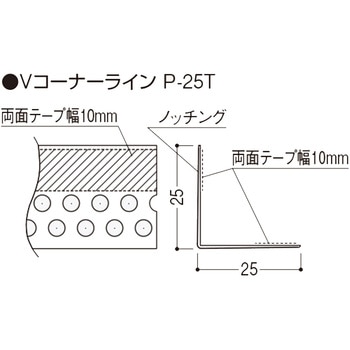 Vコーナーライン P-25T フクビ化学