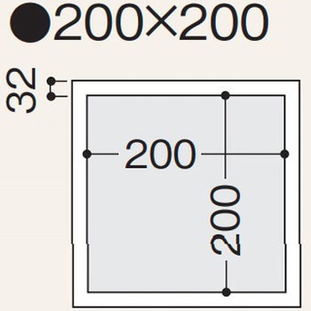 点検口枠 T-050N フクビ化学