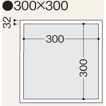 点検口枠 T-050N フクビ化学