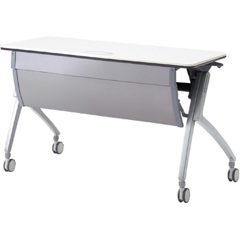 会議テーブル ルアルコ 幕板付・配線口付・棚板なし(組立サービスなし) プラス[家具]