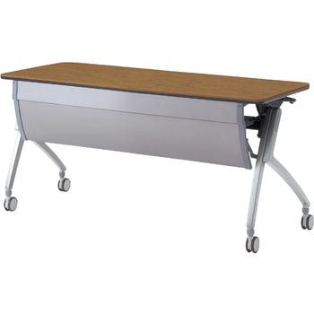 会議テーブル ルアルコ 幕板付・配線口なし・棚板付(組立サービスなし) プラス[家具]