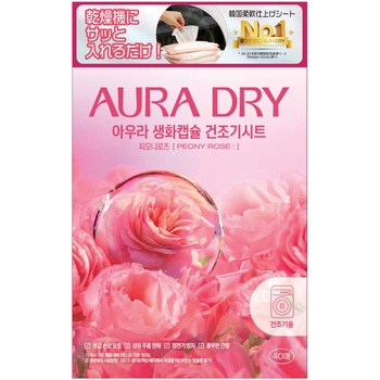 香りサフロン柔軟剤AURADRY生花カプセルドライシート トイレタリージャパンインク