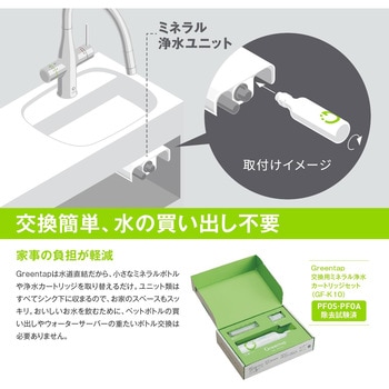 ハンドシャワー付ミネラル浄水栓 グリーンタップ INAX(LIXIL)
