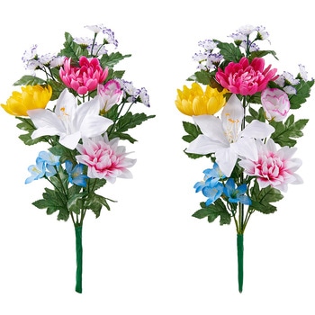 お墓・仏壇用 お供え花 2束組 アイメディア