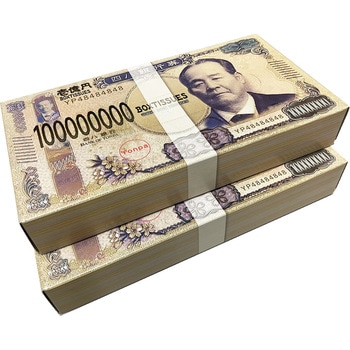 壱億円BOXティッシュ40W - 服部