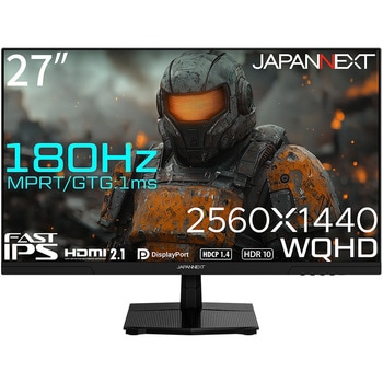 ゲーミング27型/3840×2160/HDMI×1、DP×1、Type-C×1/ブラック/スピーカー有/2年保証 JAPANNEXT