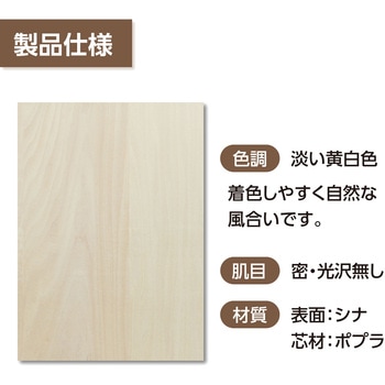 ベニヤ8切360x260x5.5 アーテック[学校教材・教育玩具]