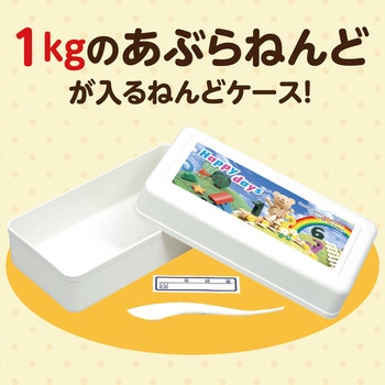 ねんどケース(名前シール・ヘラ付) アーテック[学校教材・教育玩具]