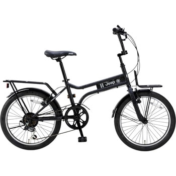 防災サイクル 20型6段変速付きミニベロ MINI VELO 2025モデル ノンパンク仕様 ※オプション前カゴ付き【完成組立品】 Jeep(ジープ)