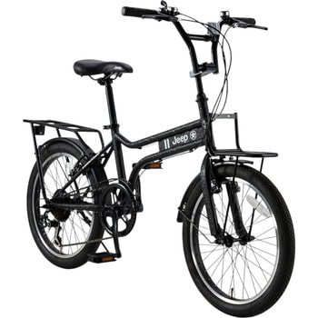 防災サイクル 20型6段変速付きミニベロ MINI VELO 2025モデル ノンパンク仕様 ※オプション前カゴ付き【完成組立品】 Jeep(ジープ)