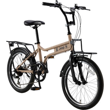 防災サイクル 20型6段変速付きミニベロ MINI VELO 2025モデル ノンパンク仕様 ※オプション前カゴ付き【完成組立品】 Jeep(ジープ)