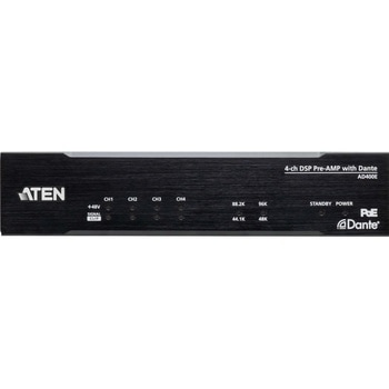 4ch Mic/Line入力 Dante出力対応 DSP内蔵プリアンプ ATEN