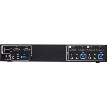 2ポートDisplayPortデュアルディスプレイ ミニマトリックスKVMスイッチ(4K&マルチスクリーンコントロール対応) ATEN