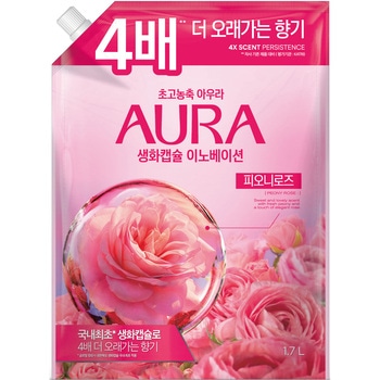 香りサフロン柔軟剤 AURA生花カプセル トイレタリージャパンインク