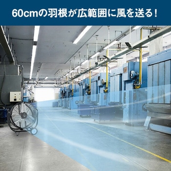 工場扇 産業用送風機 60cm ビッグファン キャスター付き ナカトミ