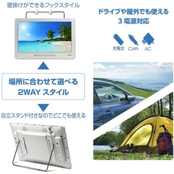 14インチ防水フルセグDVDプレーヤー ダイアモンドヘッド