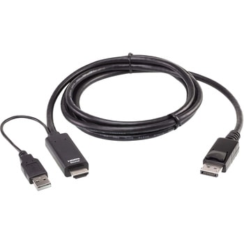 HDMI→DisplayPortケーブル(4K60p対応、1.8m) ATEN