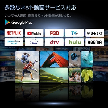 32インチgoogloチューナーレスTV WIS