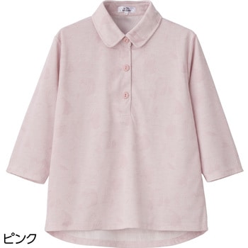 821698 7分袖ワンタッチテープポロシャツ 愛情介護