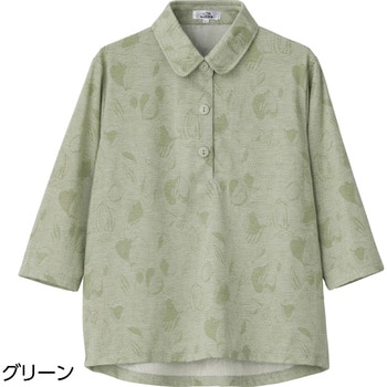 821698 7分袖ワンタッチテープポロシャツ 愛情介護