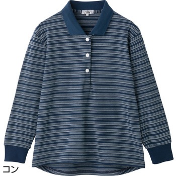 821697スナップ釦ポロシャツ 愛情介護