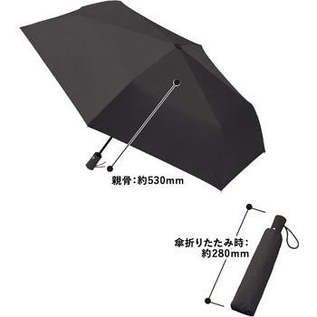 自動開閉遮光折りたたみ傘 (スムーズ収納タイプ) MARKLESS STYLE