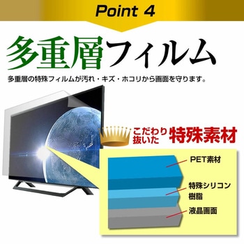TV用 液晶保護フィルム  APEX QL-245RZ 24インチ 反射防止 テレビ メディアフューチャー
