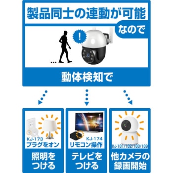 スマートカメラ 防水/どこでも設置 カシムラ