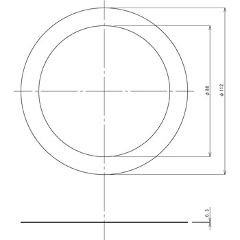 小型ゴミ収納器付防臭排水トラップ(40A)用シートパッキン SUGICO(スギコ)
