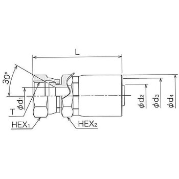 SR04(1W)口金具 SUS 清水製作所(継手)