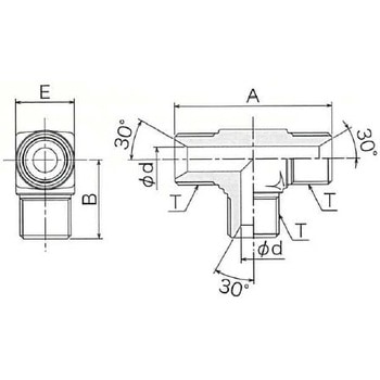 T-G1-G1-G1 T型アダプター - 清水製作所[継手]