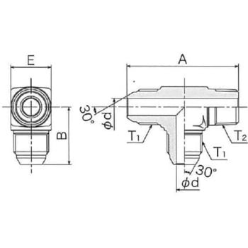 T-G2-R-G2 T型アダプター 清水製作所(継手)