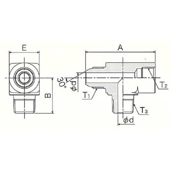 T-G2-Rc-R T型アダプター 清水製作所[継手]