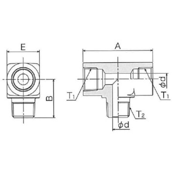 T-Rc-Rc-R T型アダプター 清水製作所(継手)