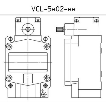 VCL-5002 大形防水・タテ形リミットスイッチ azbil(山武) ねじサイズM5(六角穴付きボルト) VCL-5002 - 【通販モノタロウ】