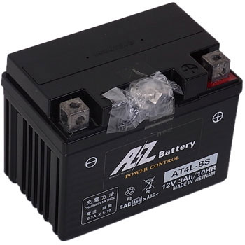 エーゼット タクトクレージュ（クレージュタクト） バッテリー AZバッテリー AT4L-BS AZ MCバッテリー 液入充電済 AZバッテリー at4l -bs - メンテナンス