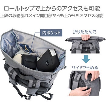 ハクバ プラスシェル シティ ロールトップバックパック18 G05 カメラバッグ ハクバ写真産業