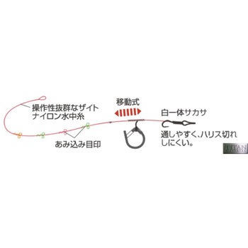 SR-25 張替え仕掛 ナイロン水中糸仕様 - OWNER(オーナーばり)