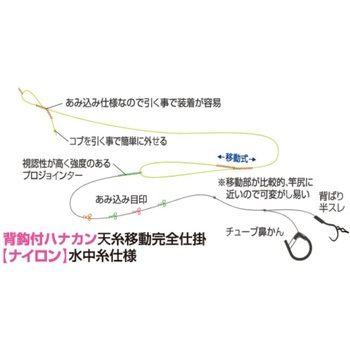 SR-53 天糸移動完全仕掛 ナイロン水中糸仕様 OWNER(オーナーばり)