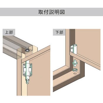 B-401 点検口用ピボットヒンジ(ビス止めタイプ) 1個 ジョー・プリンス