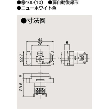 LAN用モジュラーコンセント 東芝ライテック