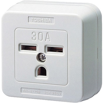 2P接地付露出コンセント 東芝ライテック