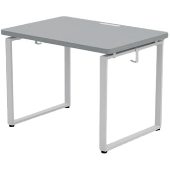 オフィスデスク ハイグレード天板 電源タップ付き 幅100/120/140cm 奥行70cm YAMAZEN(山善)