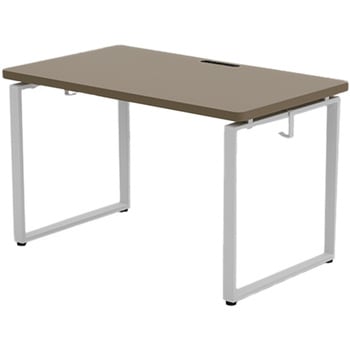 オフィスデスク ハイグレード天板 電源タップ付き 幅100/120/140cm 奥行70cm YAMAZEN(山善)