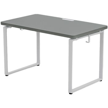 オフィスデスク ハイグレード天板 電源タップ付き 幅100/120/140cm 奥行70cm YAMAZEN(山善)