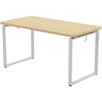 オフィスデスク ハイグレード天板 電源タップ付き 幅100/120/140cm 奥行70cm YAMAZEN(山善)