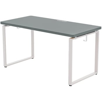 オフィスデスク ハイグレード天板 電源タップ付き 幅100/120/140cm 奥行70cm YAMAZEN(山善)
